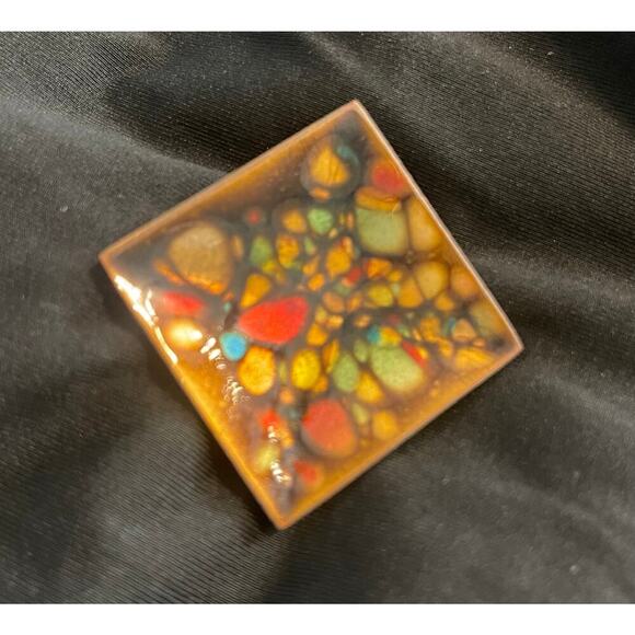 Unknown Jewelry - Vintage Enamel Brooch